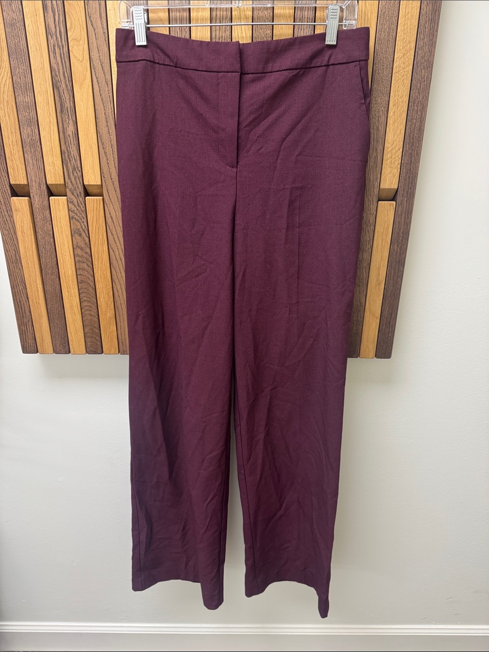 Joie Burgundy/Maroon Straight Leg Trousers, size 8